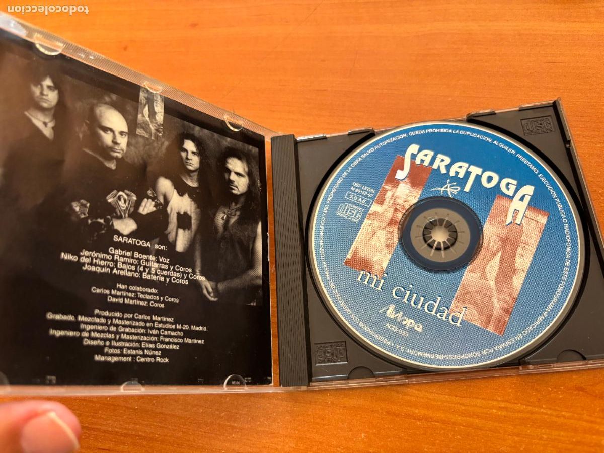 CDs de m&uacute;sica: SARATOGA (MI CIUDAD) CD (CDIB25) - Foto 2