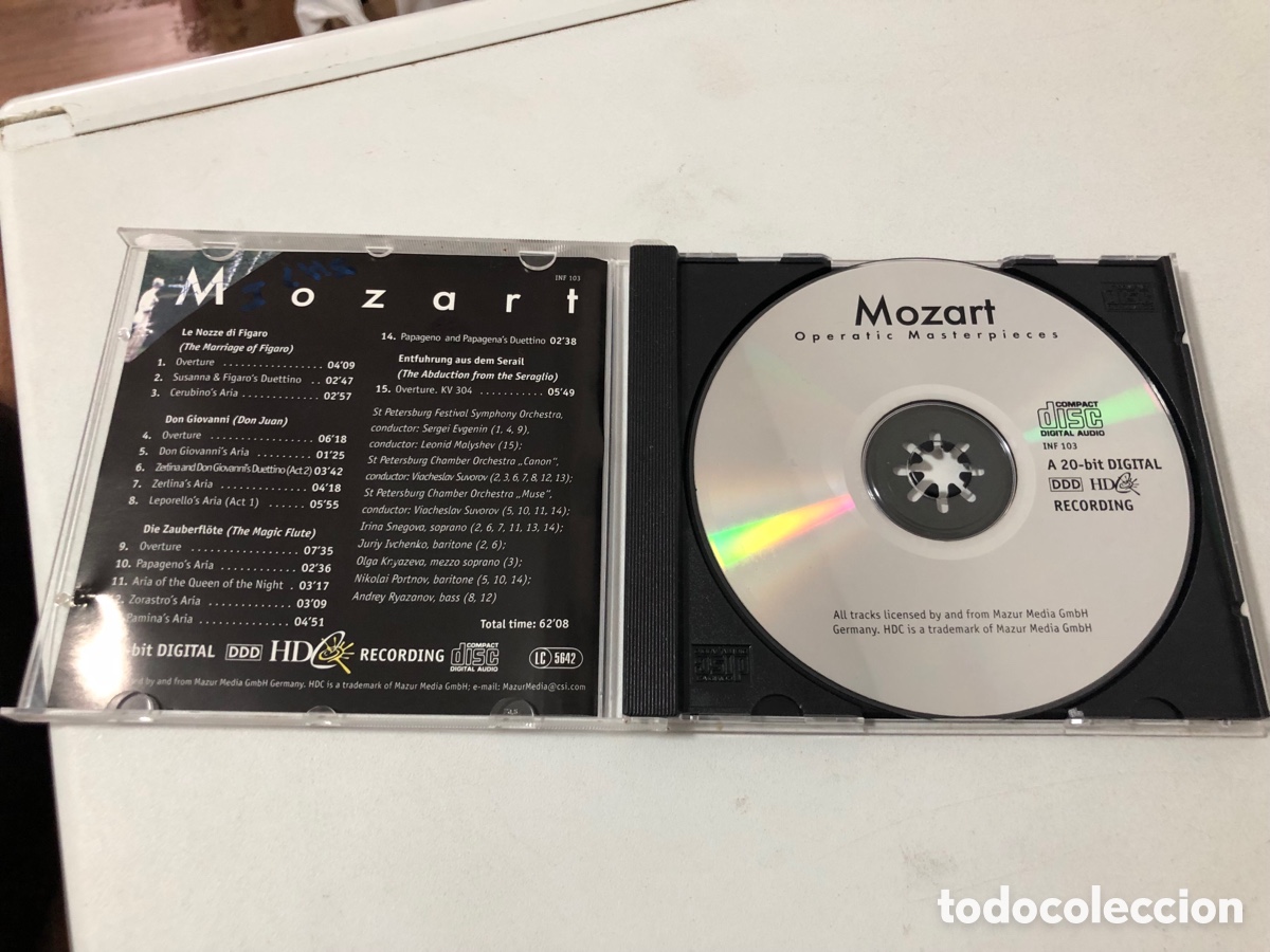 CDs de m&uacute;sica: Mozart Operatic Masterpieces Cd - Foto 2