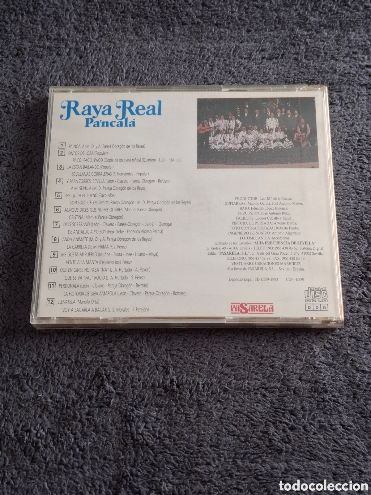 CDs de m&uacute;sica: CD51. Raya Real - Pancal&aacute;, Pasarela 1993. - Foto 5