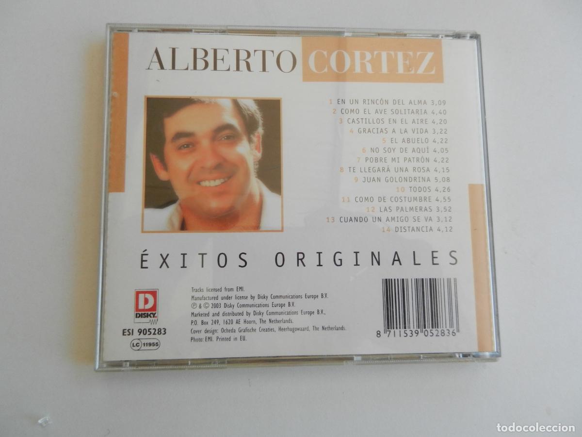 CDs de m&uacute;sica: ALBERTO CORTEZ - EXITOS ORIGINALES - CD 2003 - Foto 3