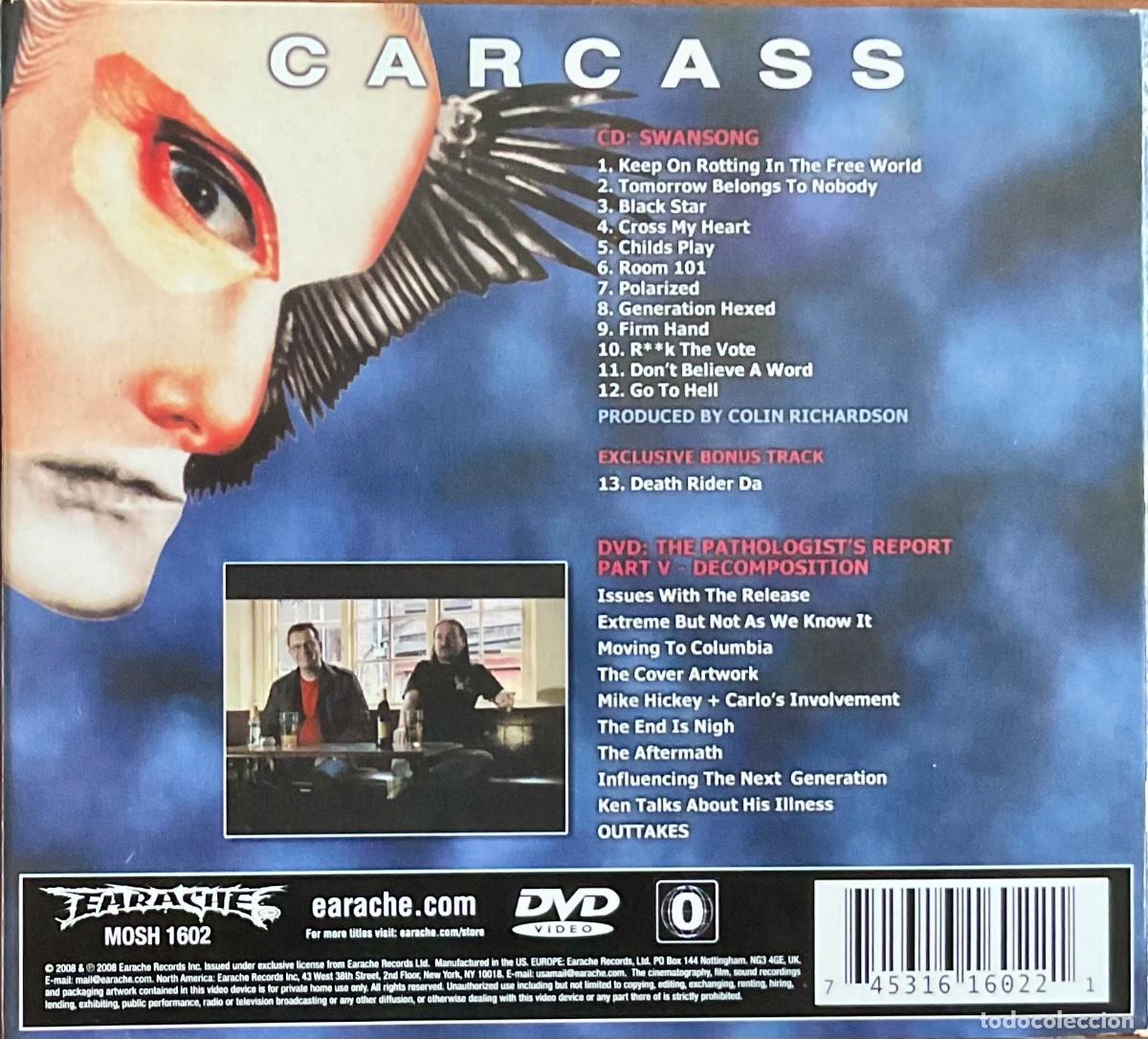 CDs de m&uacute;sica: CARCASS - SWANSONG, CD+DVD - Foto 2
