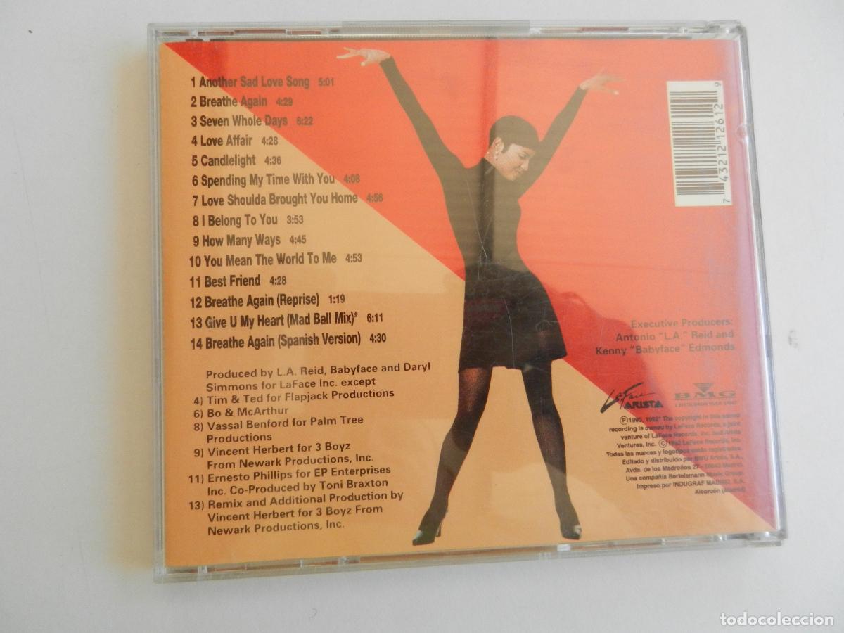 CDs de m&uacute;sica: TONI BRAXTON , CD - VIRGIN 1992 - Foto 3