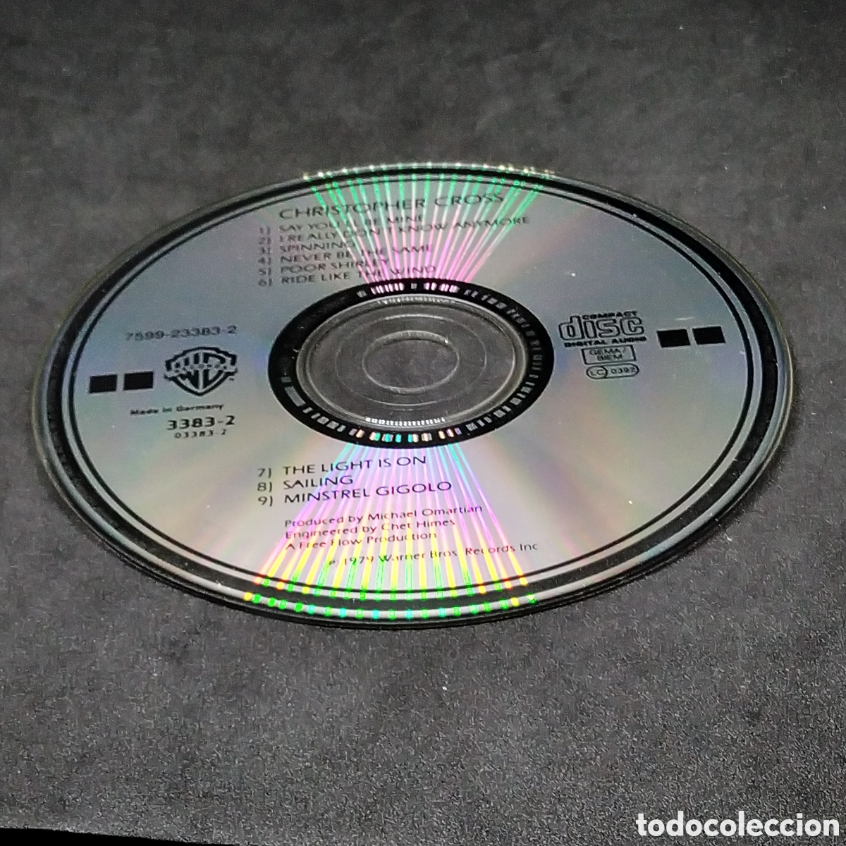 CDs de m&uacute;sica: CHRISTOPHER CROSS - CHRISTOPHER CROSS - CD - 1979 - DISCO VERIFICADO - Foto 7