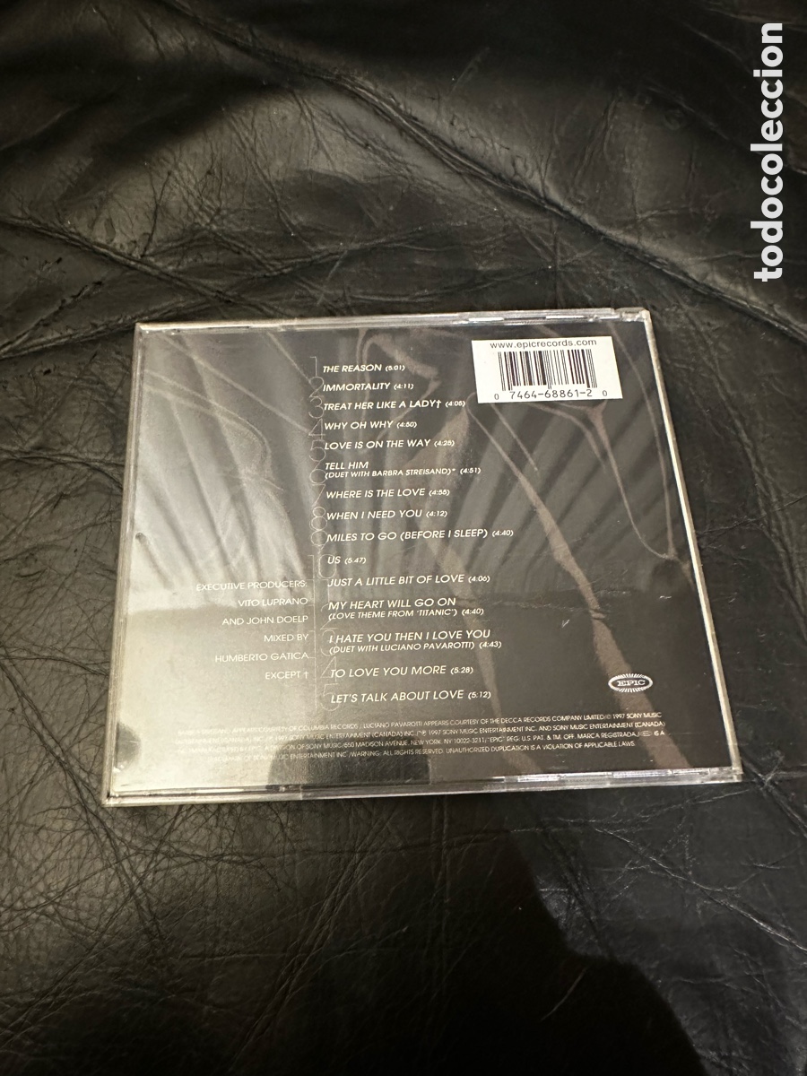 CDs de m&uacute;sica: CELINE DION / CD / LETS TALK ABOUT LOVE - Foto 2