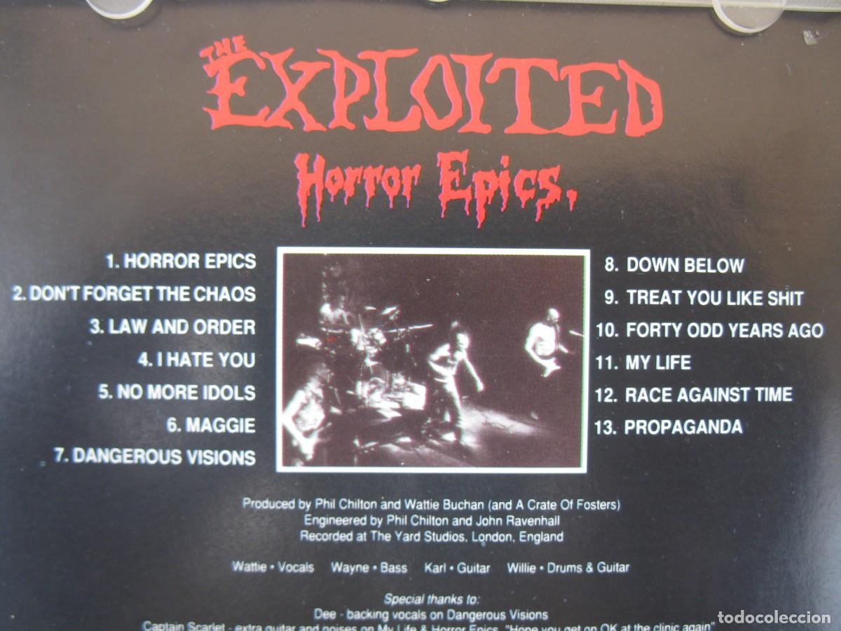 CDs de m&uacute;sica: CD - THE EXPLOITED - HORROR EPICS - DOJO LIMITED - A&Ntilde;O 1994. - Foto 3