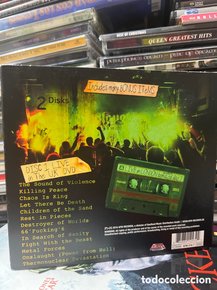 CDs de m&uacute;sica: onslaught live at slaughterhouse cd dvd - Foto 2