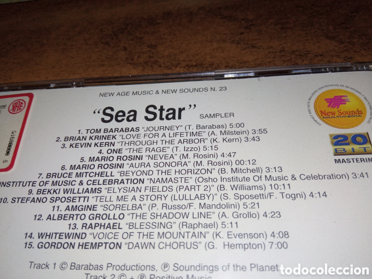 CDs de m&uacute;sica: Various &ndash; Sea Star (1998) - Foto 2