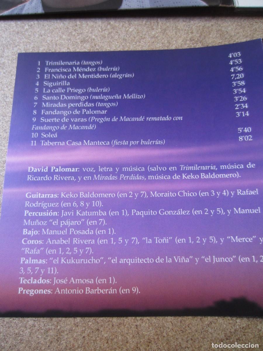 CDs de m&uacute;sica: David Palomar - Trimilenaria (CD) - Foto 8
