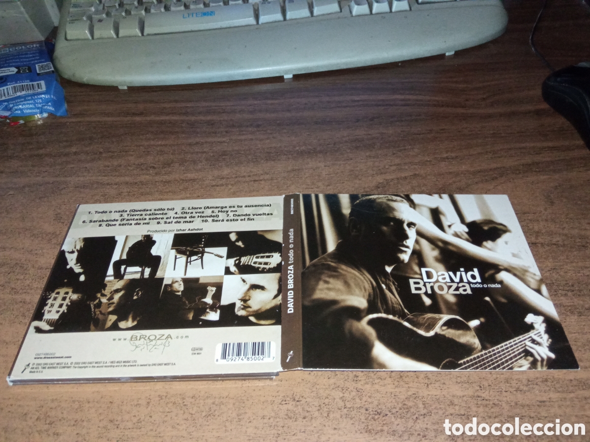 CDs de m&uacute;sica: David Broza &ndash; Todo O Nada (2002 Digipack) - Foto 1