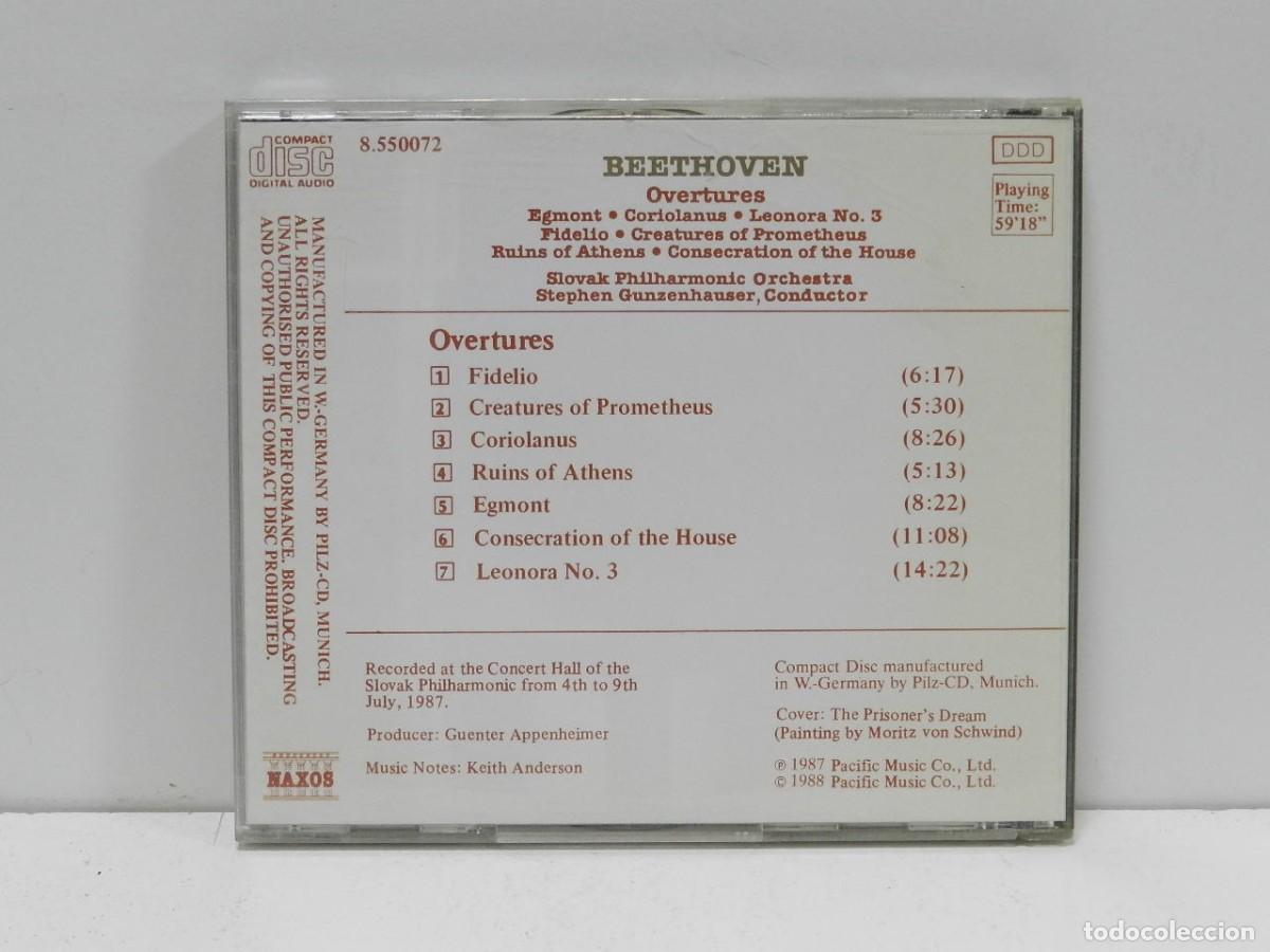 CDs de m&uacute;sica: DISCO CD. Beethoven &ndash; Overtures. COMPACT DISC. - Foto 2