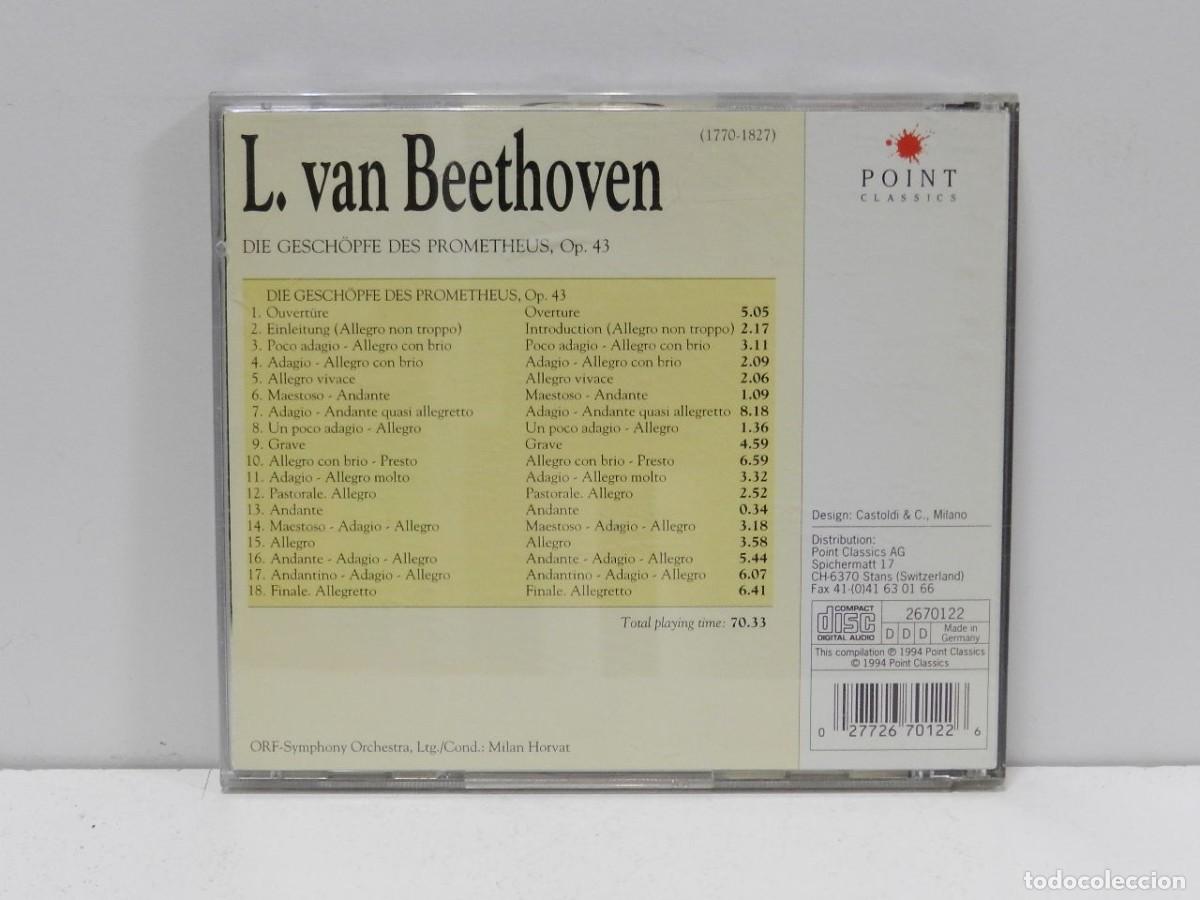CDs de m&uacute;sica: DISCO CD. Beethoven &ndash; Die Gesch&ouml;pfe Des Prometheus. COMPACT DISC. - Foto 2