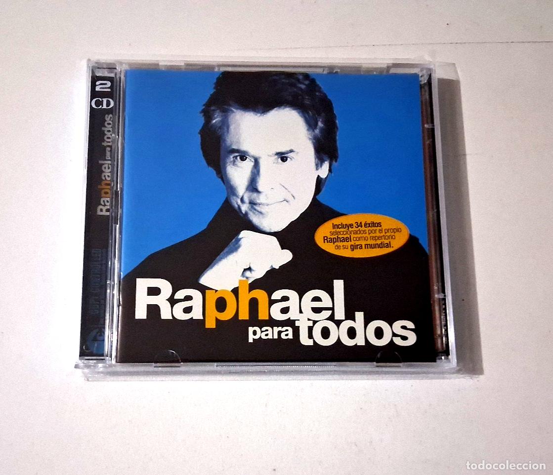 CDs de m&uacute;sica: RAPHAEL &rdquo;RAPHAEL PARA TODOS&rdquo; 2CD 34 TRACKS CD COMO NUEVO - Foto 1