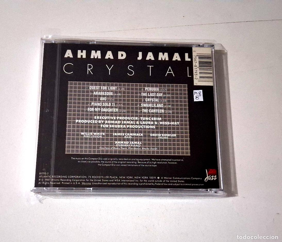 CDs de m&uacute;sica: AHMAD JAMAL &rdquo;CRYSTAL&rdquo; CD 10 TRACKS - Foto 2