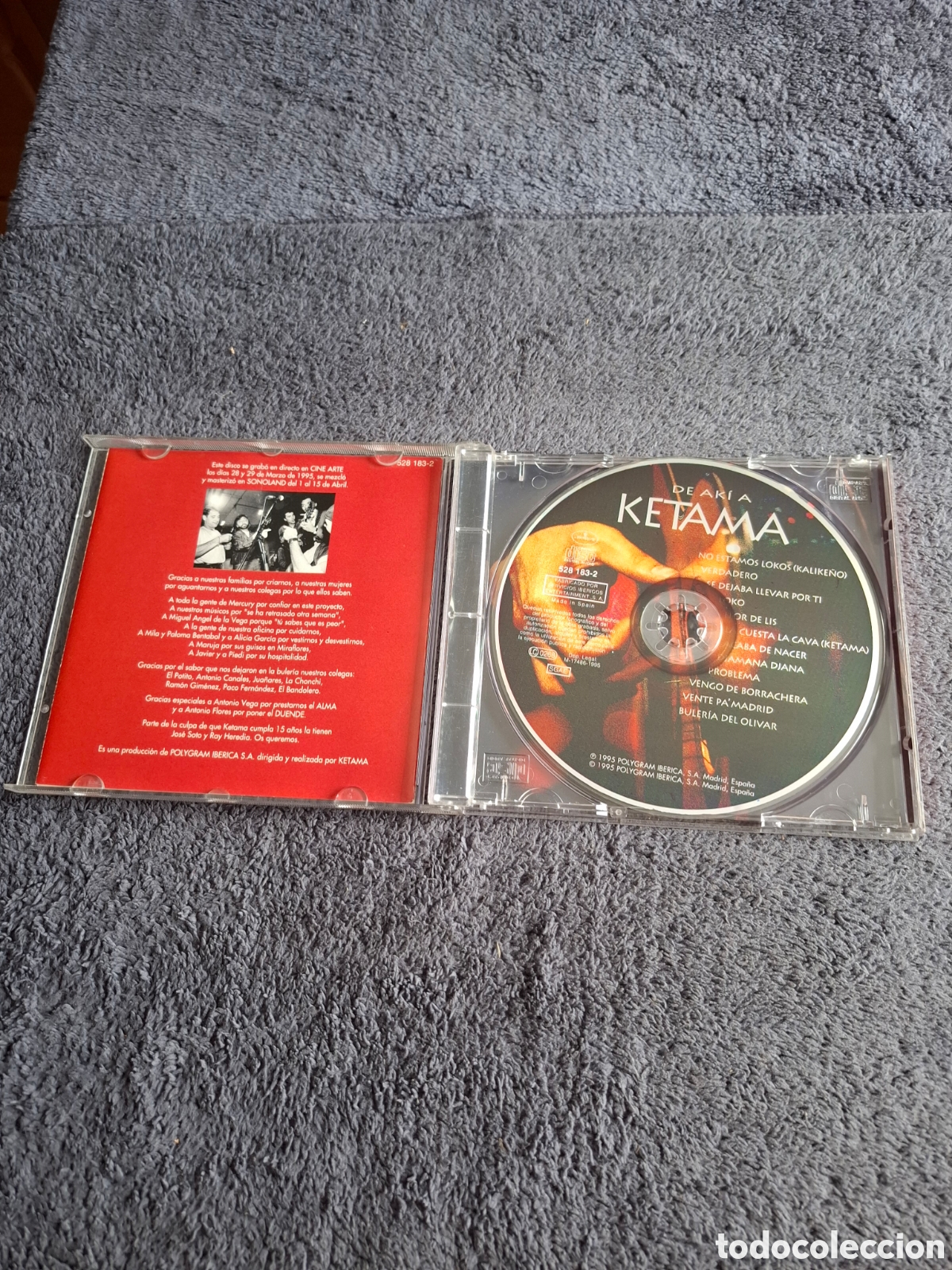 CDs de m&uacute;sica: CD53. De Aki A Ketama, Polygram Ib&eacute;rica, Mercury 1995. - Foto 2