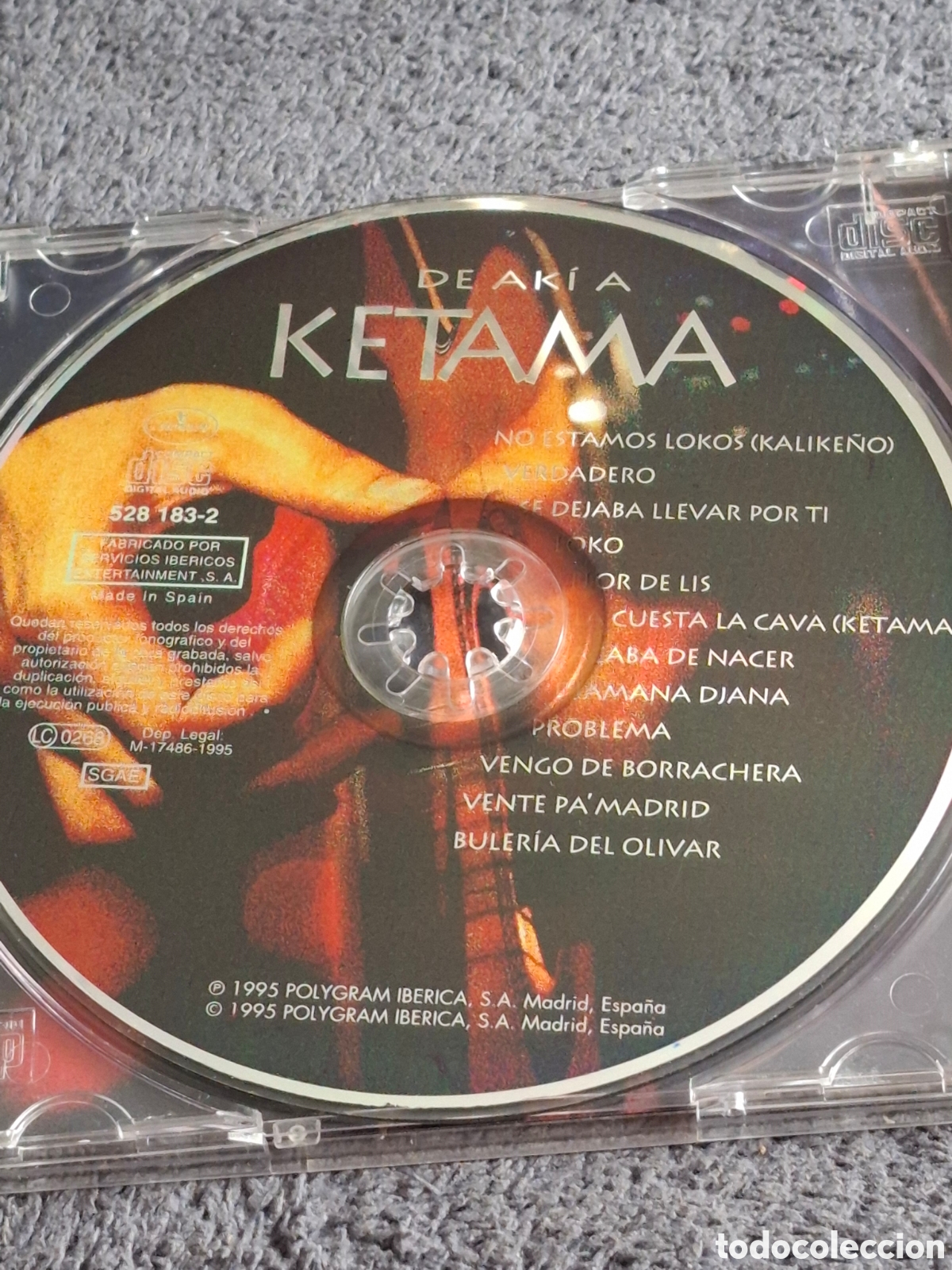 CDs de m&uacute;sica: CD53. De Aki A Ketama, Polygram Ib&eacute;rica, Mercury 1995. - Foto 3