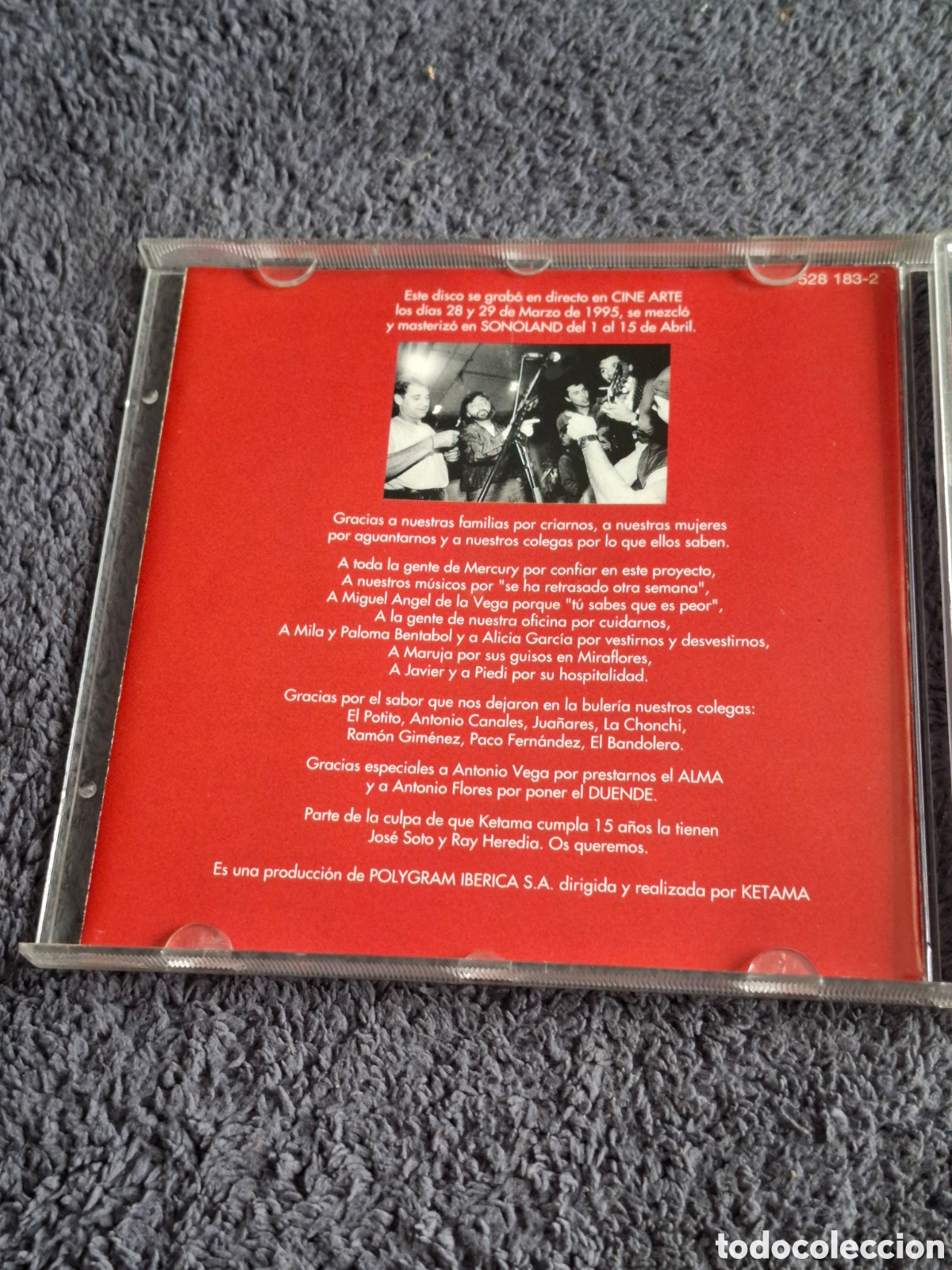 CDs de m&uacute;sica: CD53. De Aki A Ketama, Polygram Ib&eacute;rica, Mercury 1995. - Foto 4