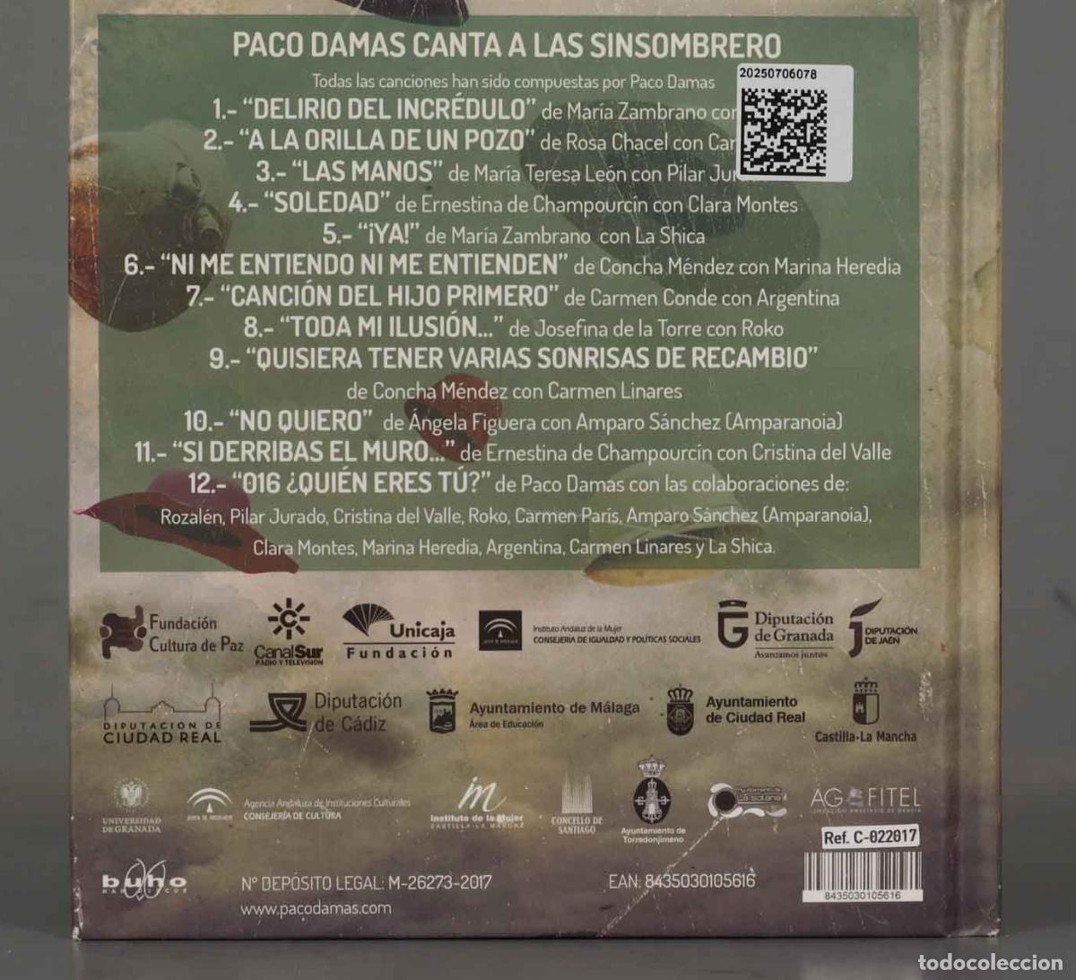 CDs de m&uacute;sica: CD. PACO DAMAS: LAS SIN SOMBRERO - Foto 2