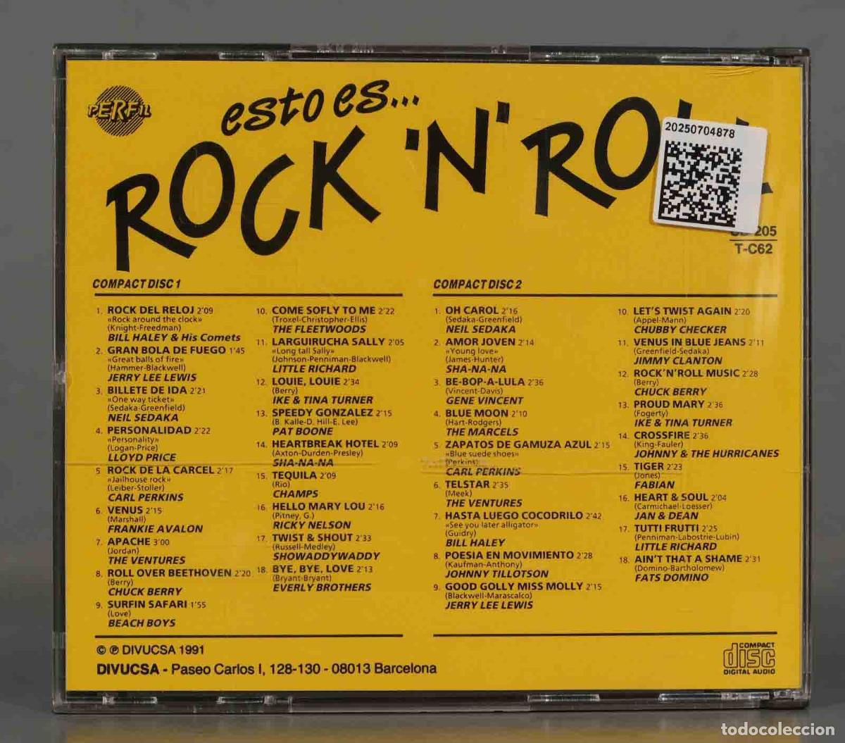 CDs de m&uacute;sica: 2 CD. ESTO ES ROCK &acute;N&acute; ROLL - Foto 2