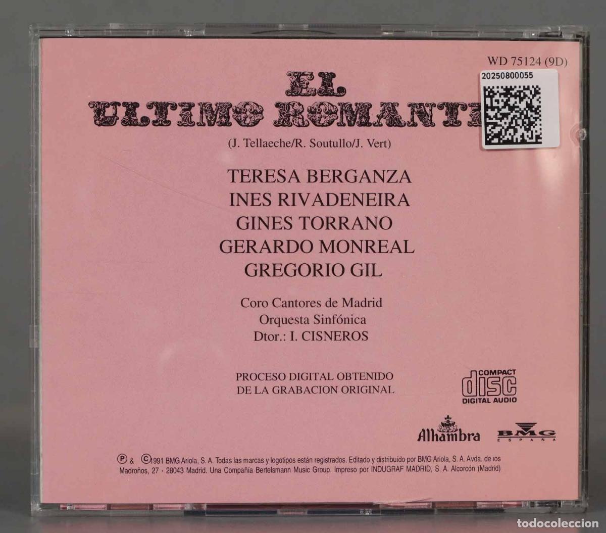 CDs de m&uacute;sica: CD. Various - El Ultimo Romantico - Foto 2