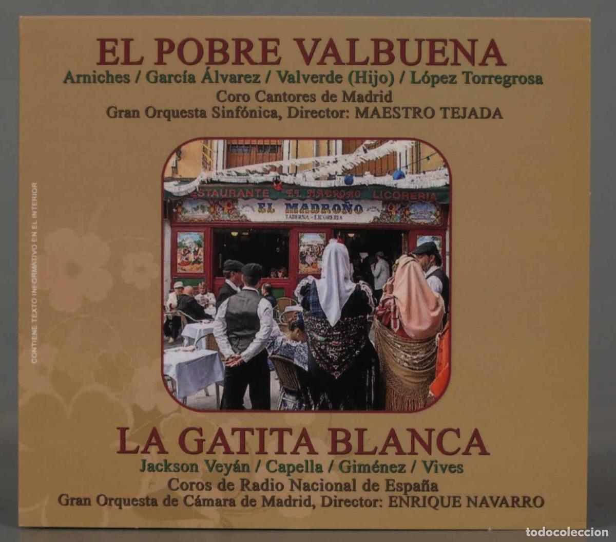 CDs de Musique: CD. MAESTRO TEJADA. ENRIQUE NAVARRO: EL POBRE VALBUENA / LA GATITA BLANCA