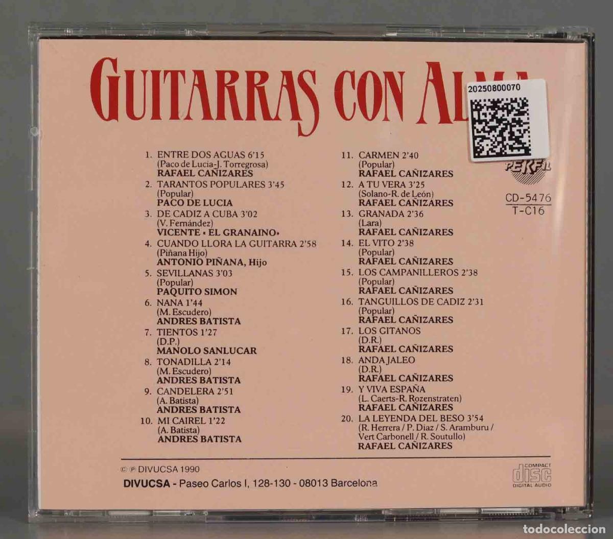 CDs de m&uacute;sica: CD. Various &ndash; Guitarras Con Alma - Foto 2
