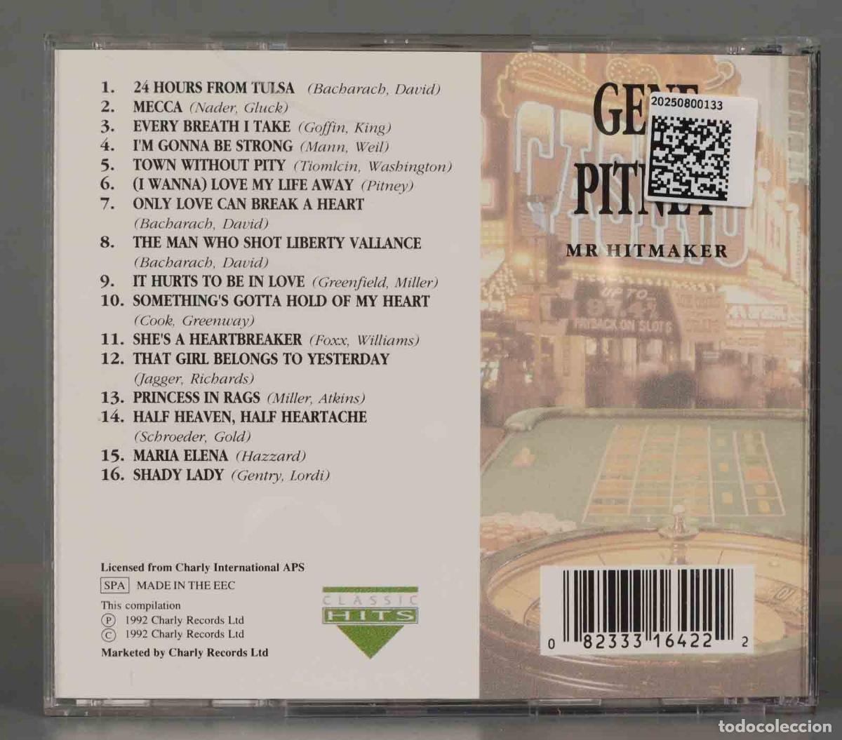 CDs de m&uacute;sica: CD. Gene Pitney &ndash; Mr Hitmaker - Foto 2
