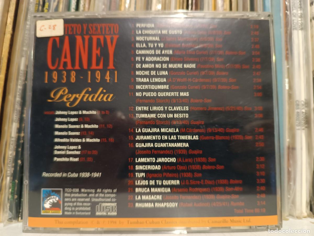CDs de m&uacute;sica: Cuarteto Y Sexteto Caney &lrm;&ndash; Perfidia - CD - Foto 2