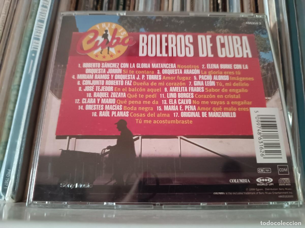 CDs de m&uacute;sica: Various &lrm;&ndash; Boleros De Cuba - CD Europe 1999 - Foto 2
