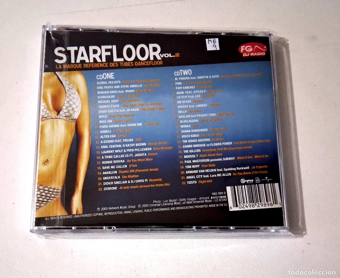 CDs de m&uacute;sica: CD &rdquo;STARFLOOR VOL 2&rdquo; 2CD 44 TRACKS CD LA MARQUE REFERENCE DES TUBES DANCEFLOOR - Foto 2