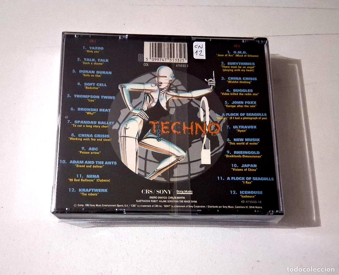 CDs de m&uacute;sica: CD &rdquo;TODO TECHNO II 2&rdquo; 2CD 24 TRACKS COMO NUEVO CD - Foto 2