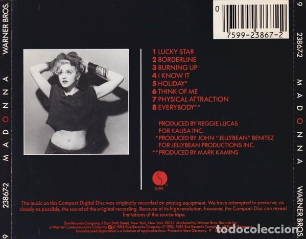 CDs de m&uacute;sica: Madonna &ndash; Madonna - CD - Foto 2