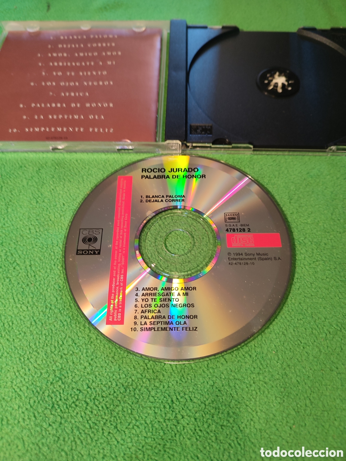 CDs de m&uacute;sica: Roc&iacute;o Jurado - Palabra de honor 1994 - Foto 2