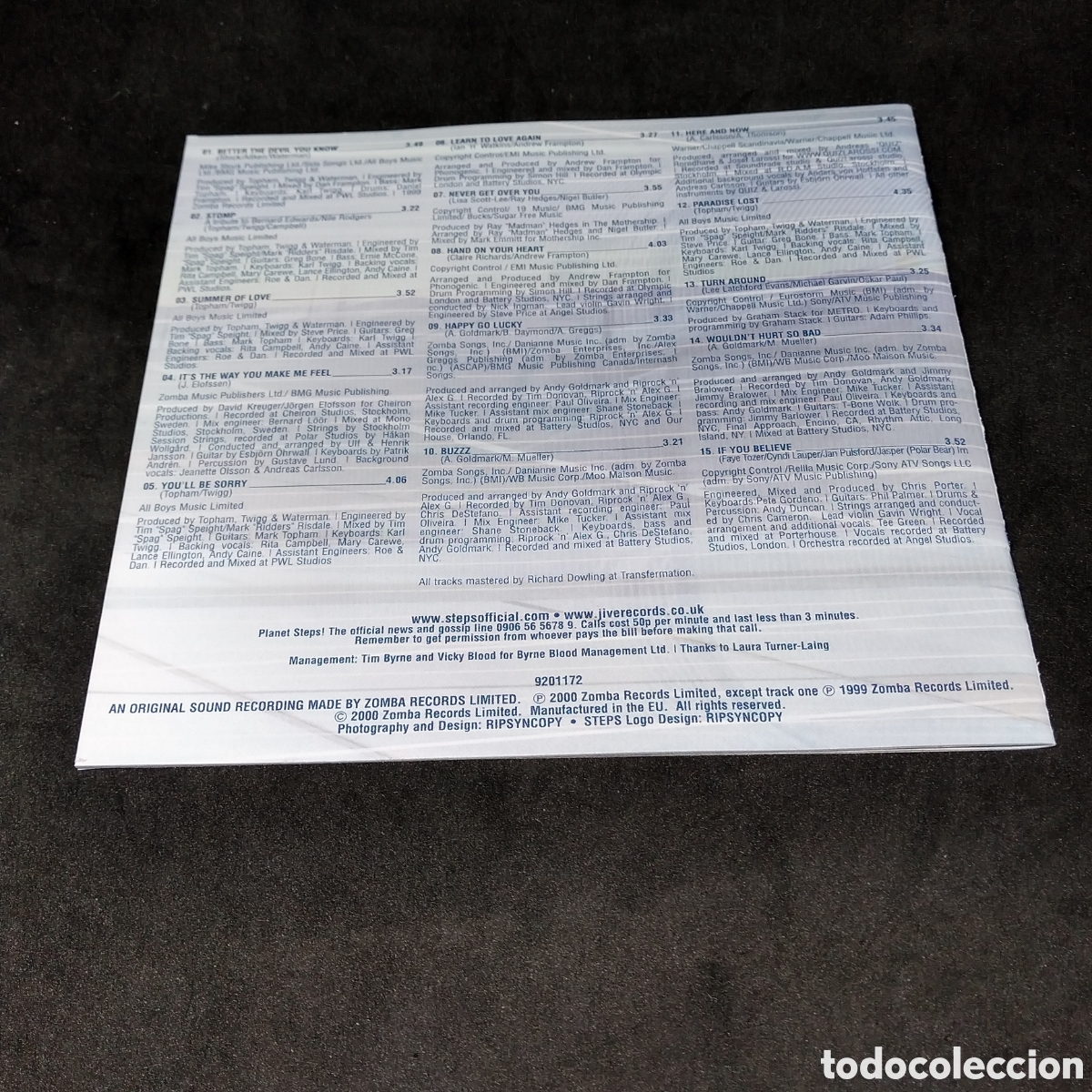 CDs de m&uacute;sica: STEPS - BUZZ - 2000 - CD - DISCO VERIFICADO - Foto 4