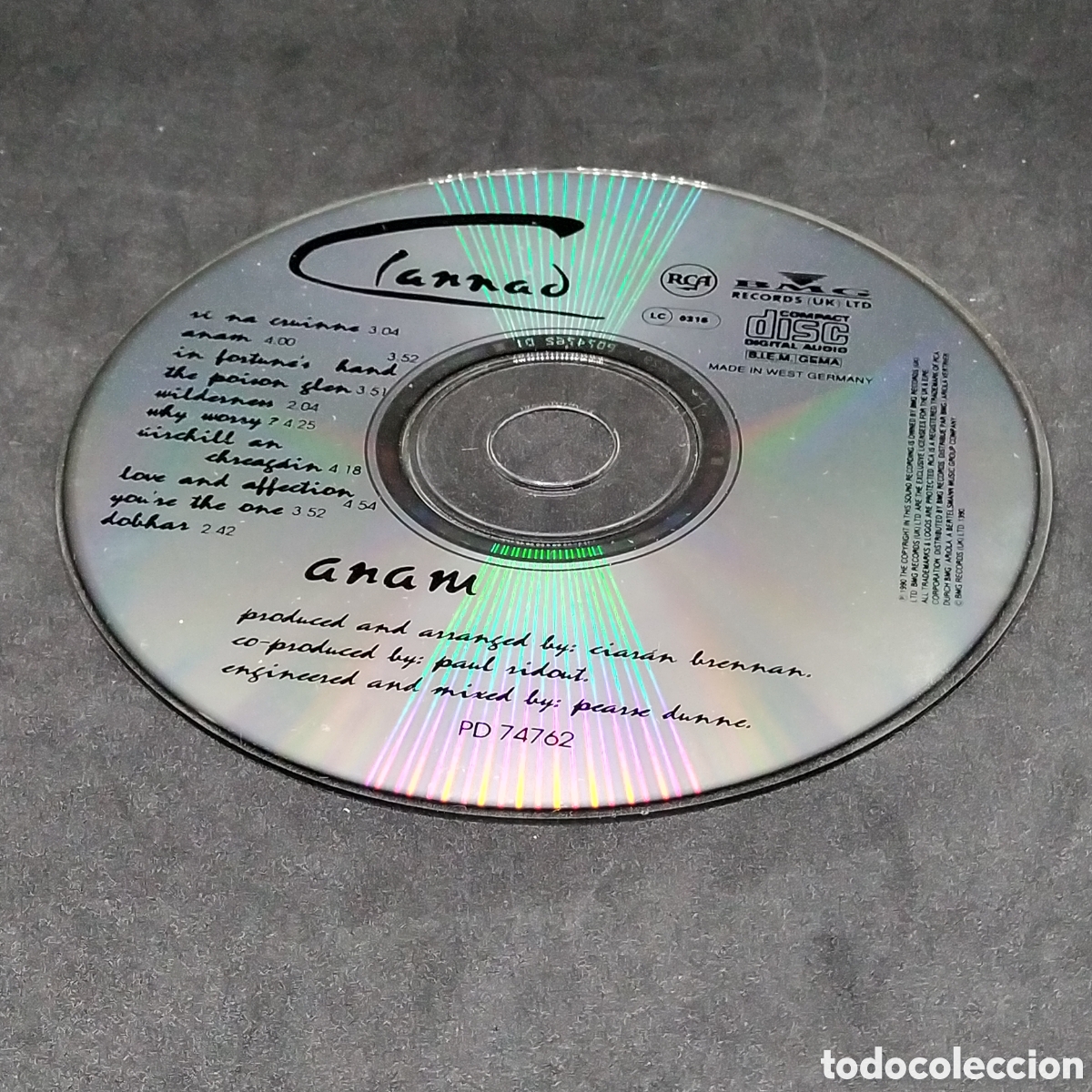 CDs de m&uacute;sica: CLANNAD - ANAM - CD - 1990 - DISCO VERIFICADO - Foto 5