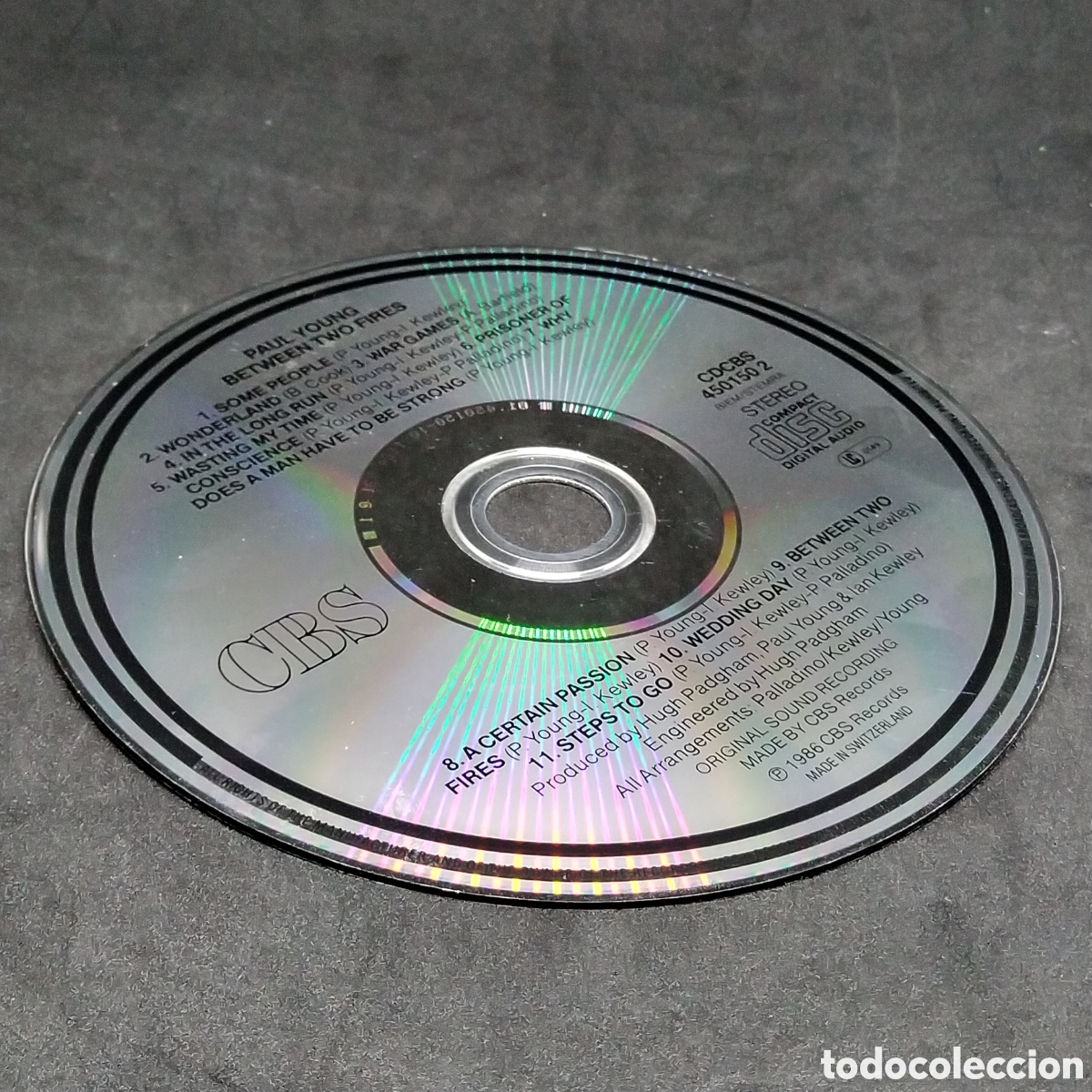 CDs de m&uacute;sica: PAUL YOUNG - BETWEEN TWO FIRES - 1986- CD - DISCO VERIFICADO - Foto 6