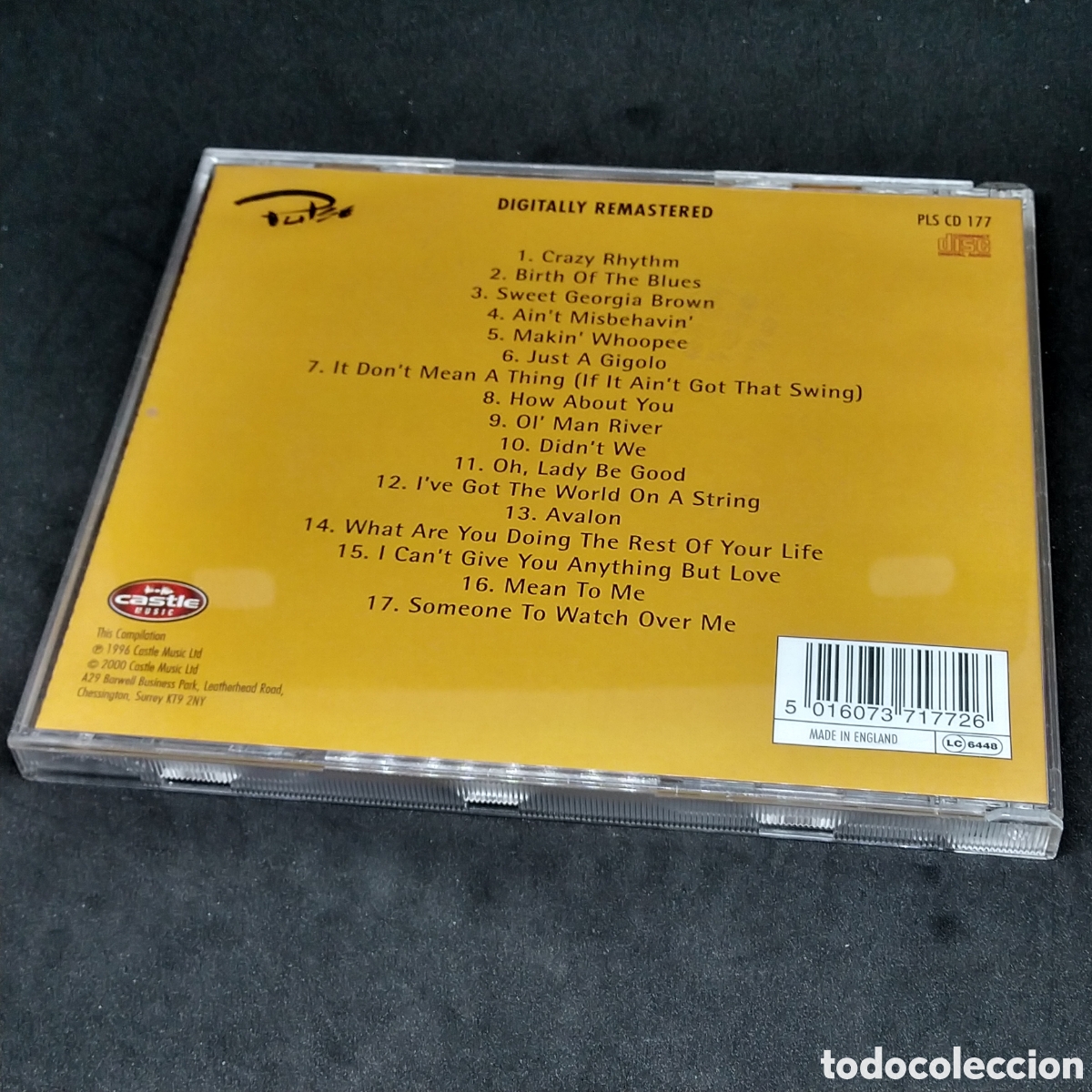 CDs de m&uacute;sica: STEPHANE GRAPPELLI - CRAZY RHYTHM - 2000 - DISCO VERIFICADO - Foto 2