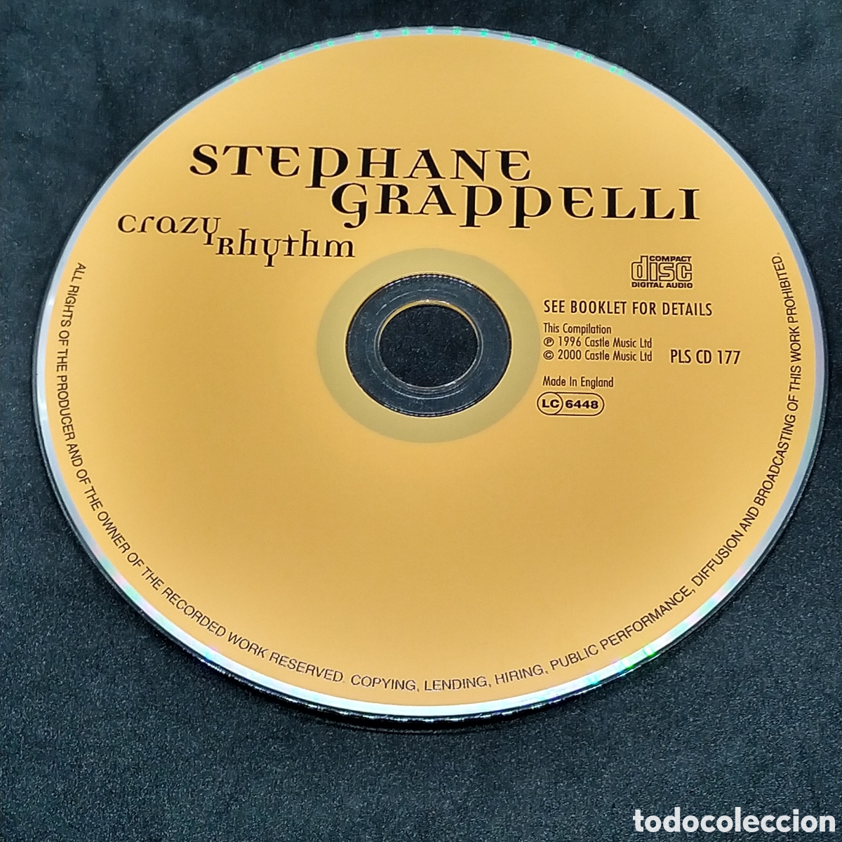 CDs de m&uacute;sica: STEPHANE GRAPPELLI - CRAZY RHYTHM - 2000 - DISCO VERIFICADO - Foto 9