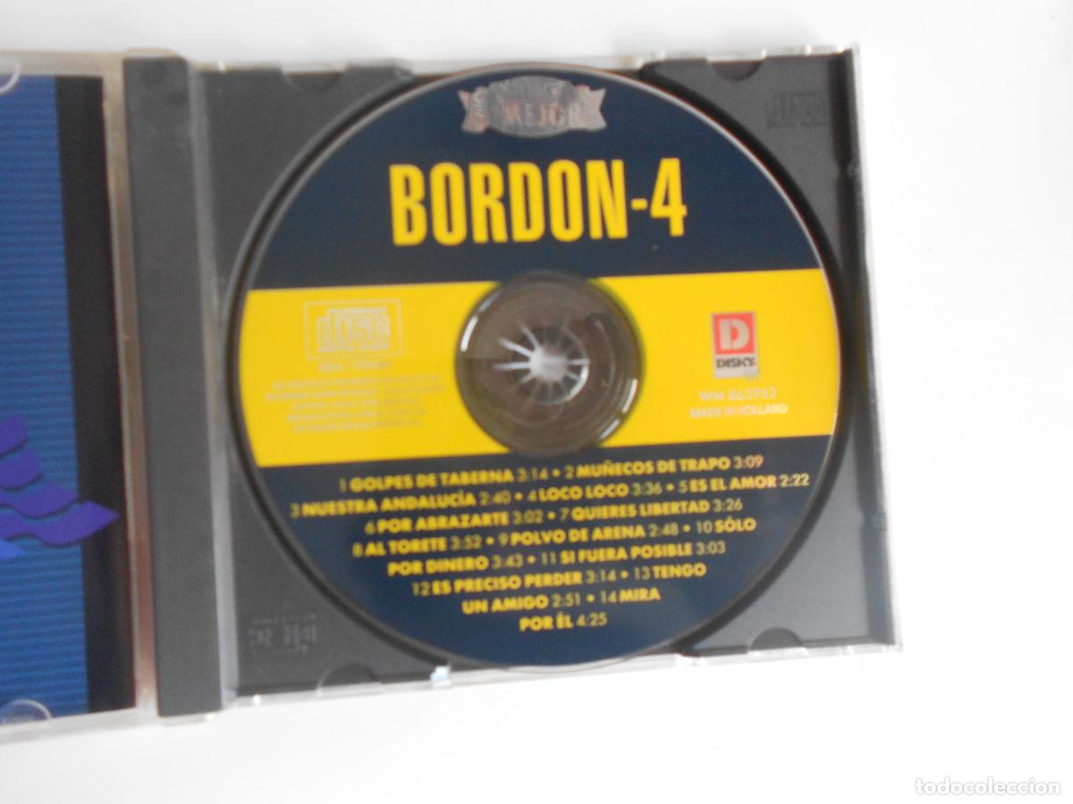 CDs de m&uacute;sica: BORDON 4 - SIMPLEMENTE LO MEJOR - CD -HOLLAND 1996 - DISKY - Foto 2