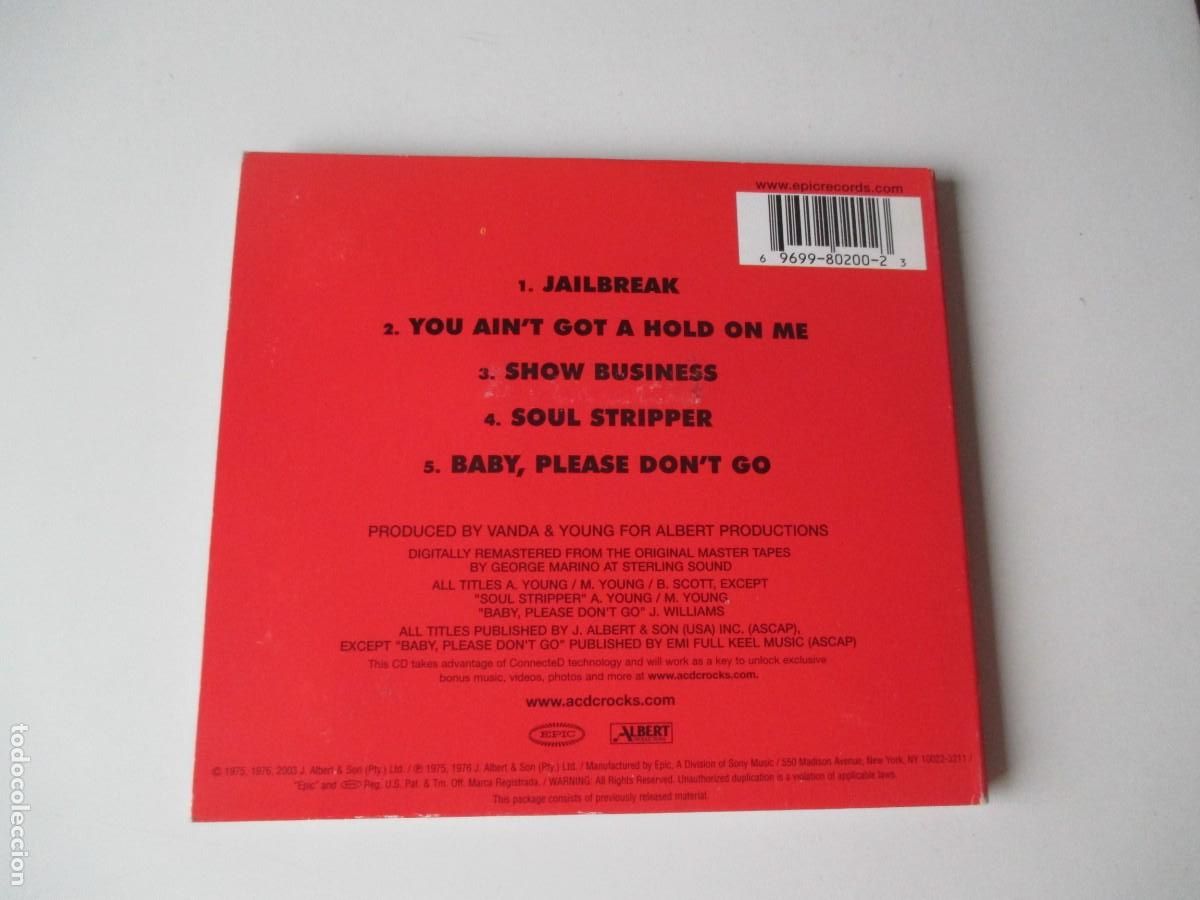 CDs de m&uacute;sica: AC-DC &acute;74 Jailbreak ( CD) Z447 - Foto 2