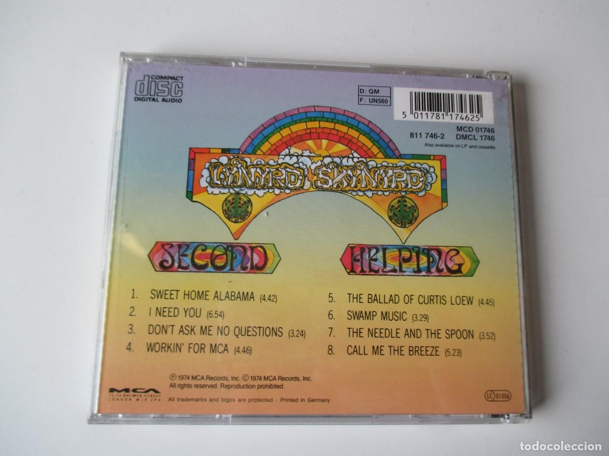 CDs de m&uacute;sica: LYNYRD SKYNYRD Second helping ( CD ) Z471 - Foto 2