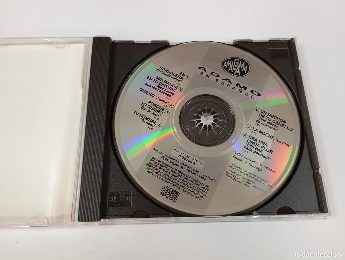 CDs de m&uacute;sica: ADAMO CANTA EN ESPA&Ntilde;OL. CD. TDKCD12 - Foto 2