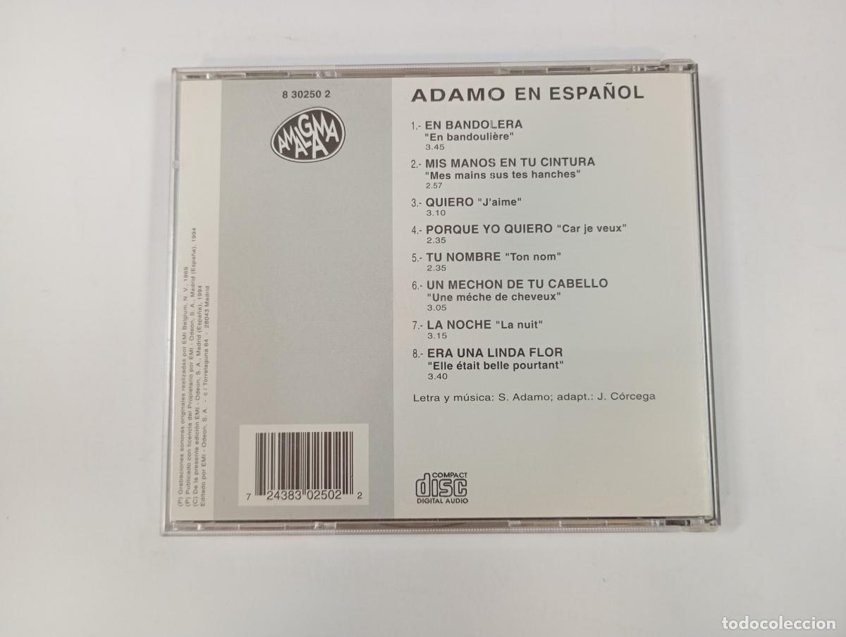 CDs de m&uacute;sica: ADAMO CANTA EN ESPA&Ntilde;OL. CD. TDKCD12 - Foto 3