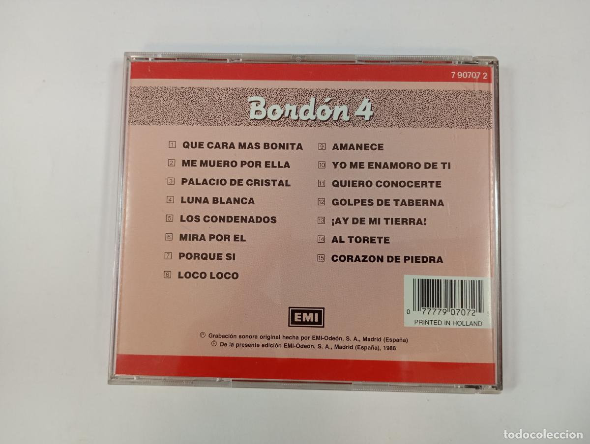CDs de m&uacute;sica: BORDON 4. 15 &Eacute;XITOS BORDADOS. CD. TDKCD18 - Foto 3
