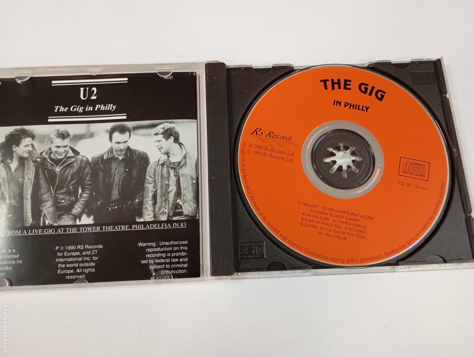 CDs de m&uacute;sica: U2. THE GIG IN PHILLY. CD. TDKCD18 - Foto 2