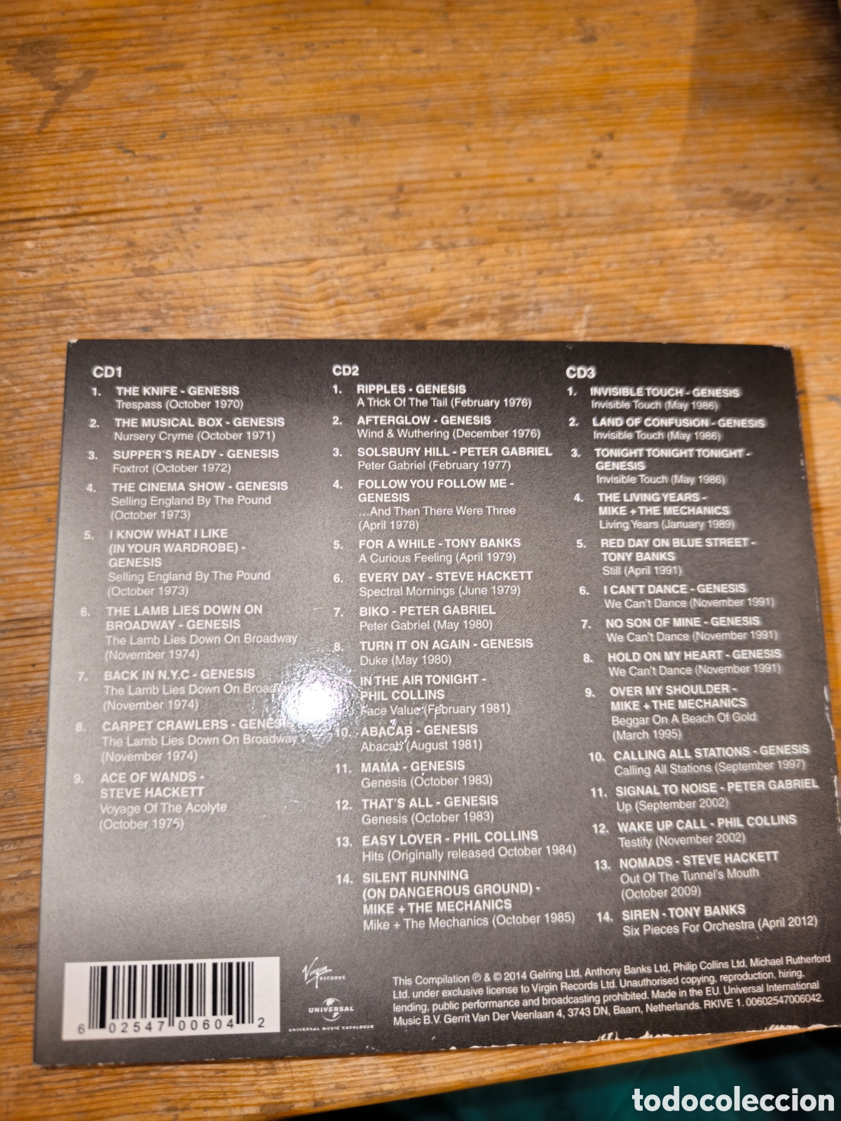 CDs de m&uacute;sica: Triple CD G&eacute;nesis R-Kive - Foto 2