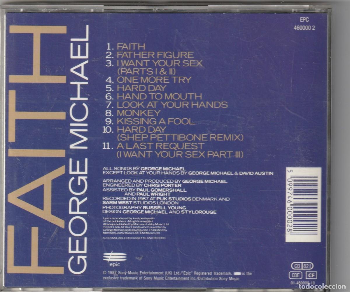 CDs de m&uacute;sica: GEORGE MICHAEL - FAITH (CD EPIC 1987) - Foto 2