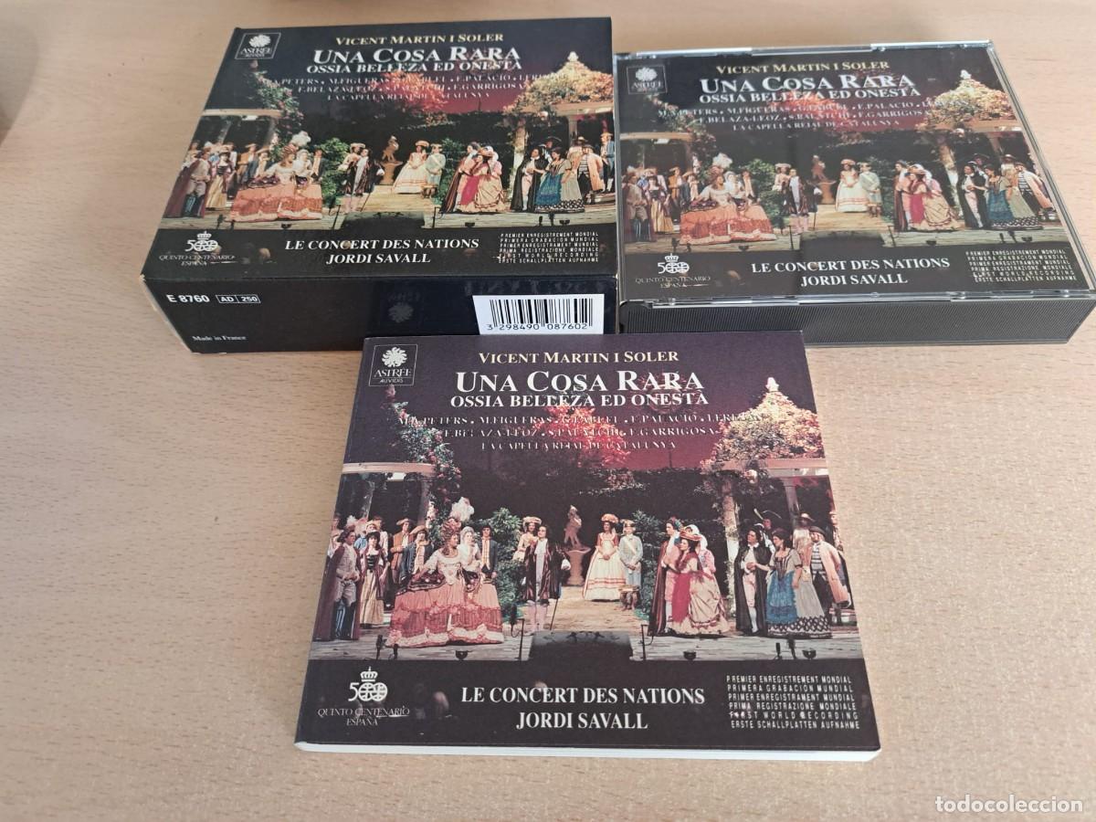 CDs de m&uacute;sica: Vicent Martin I Soler - Jordi Savall - Le Concert Des Nations - Una Cosa Rara