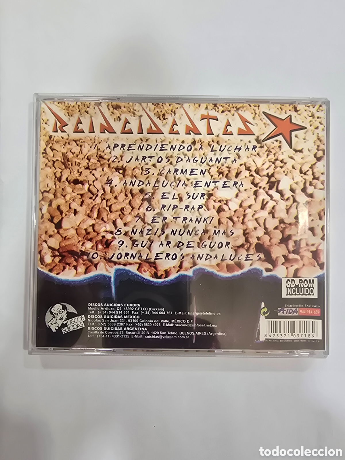 CDs de m&uacute;sica: CD , TRATANDO DE SOBREVIVIR , REINCIDENTE - Foto 2