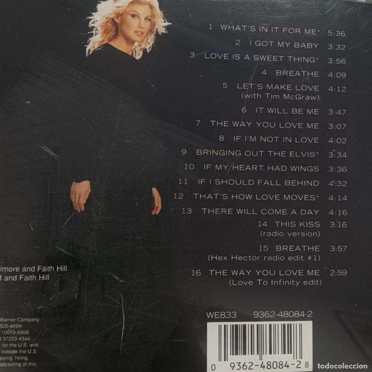 CDs de m&uacute;sica: FAITH HILL, BREATHE. CD - Foto 2