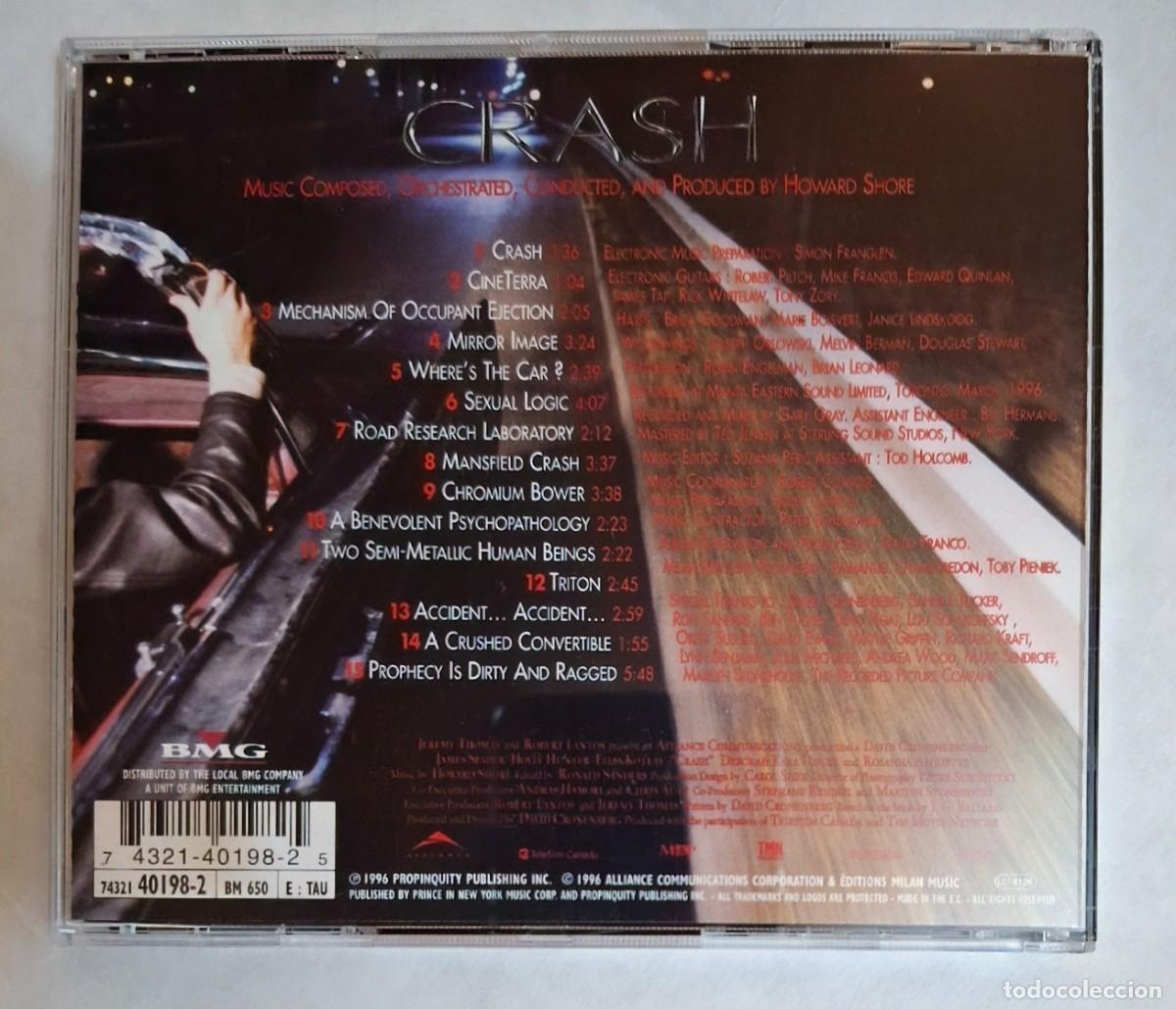 CDs de m&uacute;sica: HOWARD SHORE: CRASH (B.S.O.) 1 CD - Foto 2